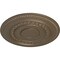 Ekena Millwork Oldham Ceiling Medallion (Fits Canopies up to 8 5/8"), Hand-Painted Warm Silver, 18"OD x 1 1/4"P CM18OLWSS - alternate 2